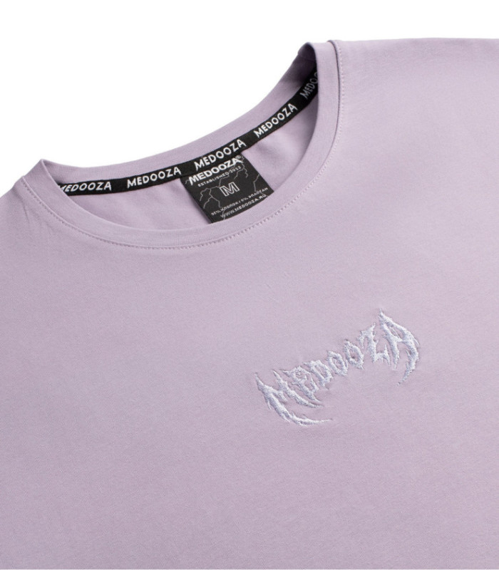 Футболка MEDOOZA "Metal Logo embr" (сирень) NCL23