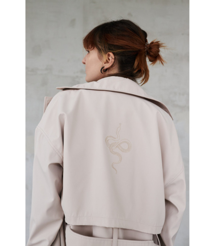 Тренч MEDOOZA "Snake" (W) (бежевый)