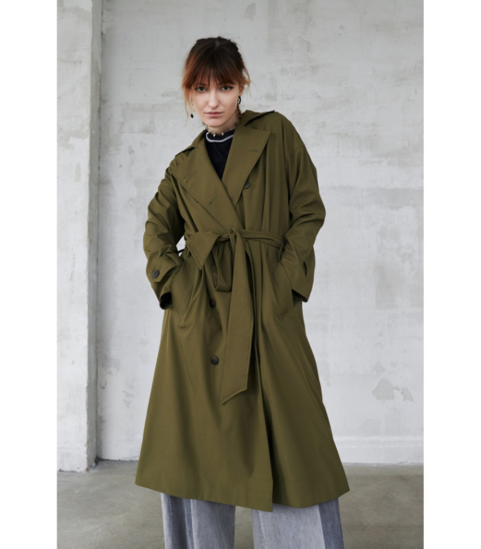 Тренч MEDOOZA "Snake" (W) (оливковый)